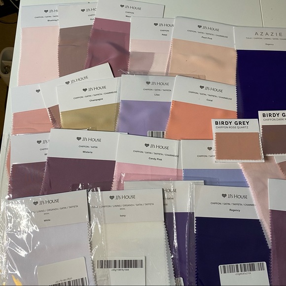 Azazie, JJs House, Birdy Grey Fabric Swatches - Picture 3 of 6